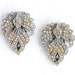 Art Deco Silver Shoe Clips with Rhinestones