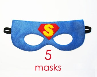 1 Wonderwoman Superhero felt mask Red Vanilla by FeltFamily