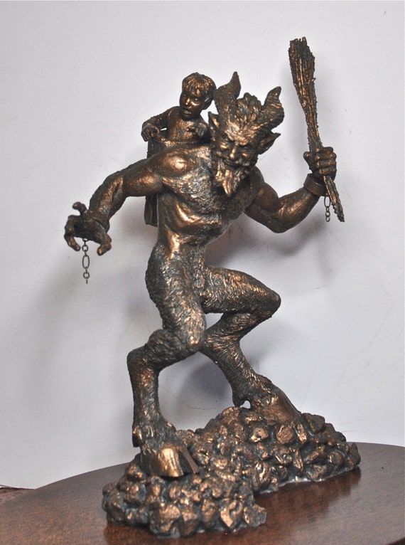 Krampus Statue I, Bronze finish
