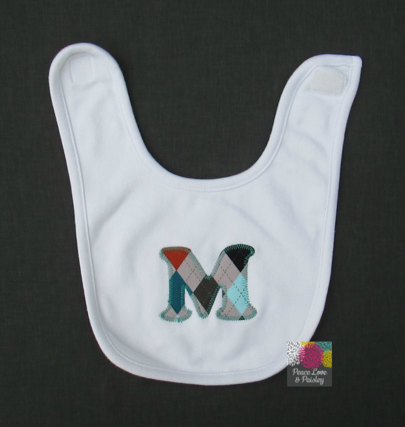 Personalized Baby Bib Initial Bib Name Bib Baby Bib Baby