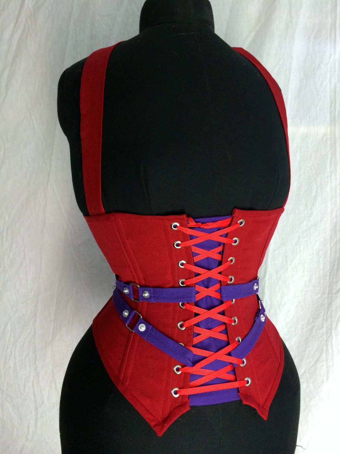 Harley Quinn Cosplay Corset From Batman Arkham Asylum