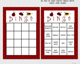 Ladybug shower games | Etsy