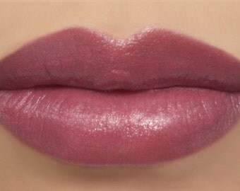 Vegan Lipstick - "Ladylike" (natural dusty rose pink lipstick) lip tint, balm, lip colour mineral lipstick