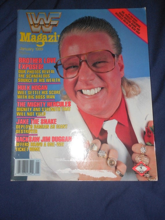 Wwf Magazine 1989 Brother Love Wrestling By Allnightgaragesale