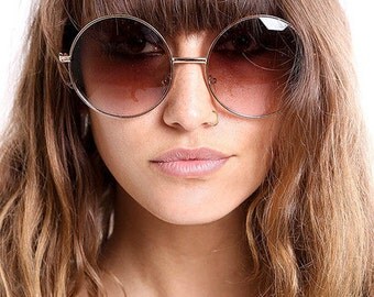 Large Oversized Round Sunglasses Vintage deadstock Lennon Style