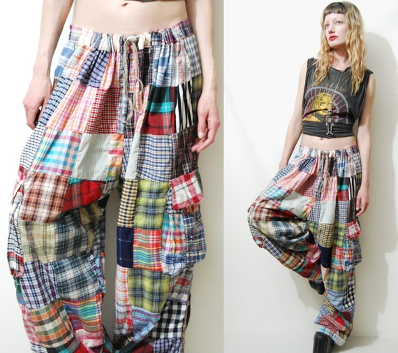 baggy plaid pants