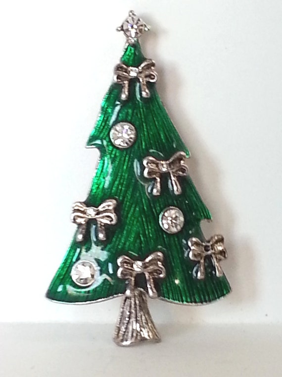 items similar to christmas tree vintage silver bows green items similar to christmas tree vintage silver bows green