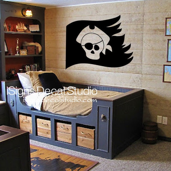 Pirate Wall Decal Pirate Nursery Decal Pirate Sticker