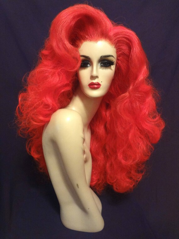 JESSICA RABBIT ARIEL Little Mermaid Wig Custom Lace by nycwigs