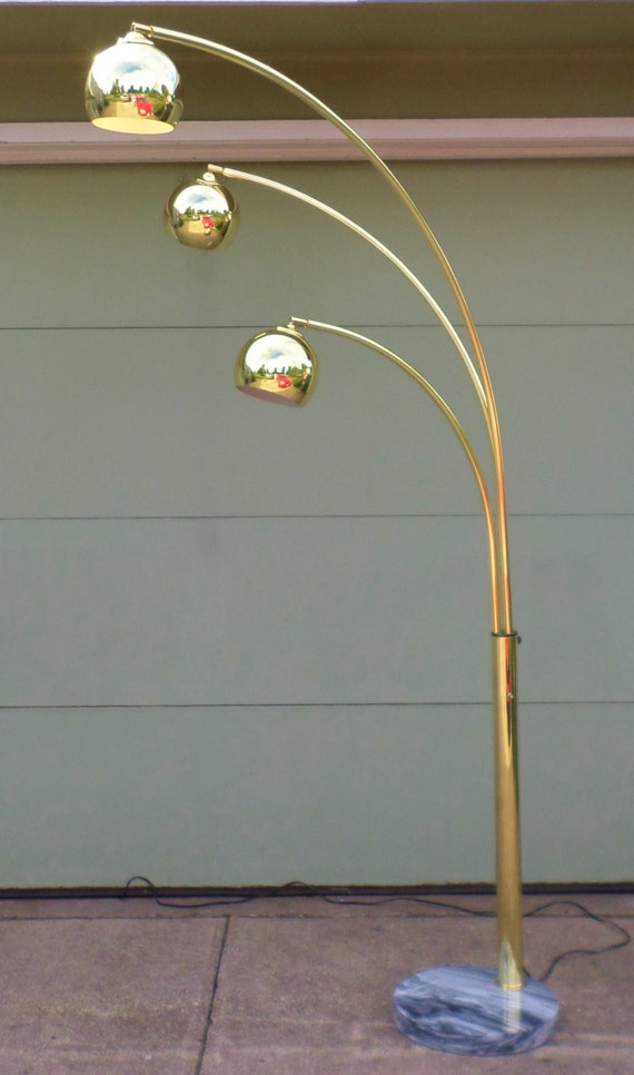 1970'S Vintage Arc Lamp Floor Lamp Spider Lamp 3 Arm
