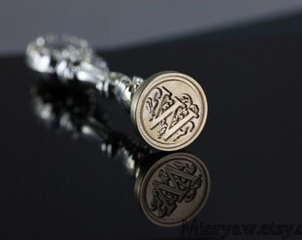 Silver-plated handle Alphabet Wax Seals Stamp - Alphabet Stamp - Alphabet Seal - Sealing Wax Seal