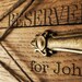 RESERVED for John