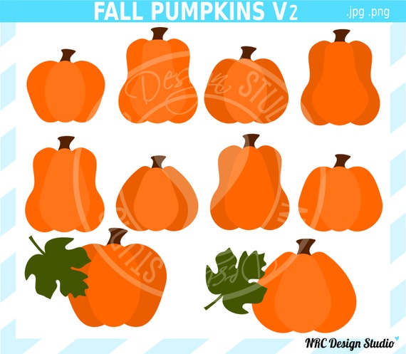 DOLLAR SALE - Pumpkins Clipart - Fall Pumpkins Clip Art - Commercial Use - Cute, Pumpkin, Autumn, Orange, Pumpkin Patch Clipart Il_570xn
