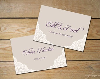 Popular items for printable placecards on Etsy