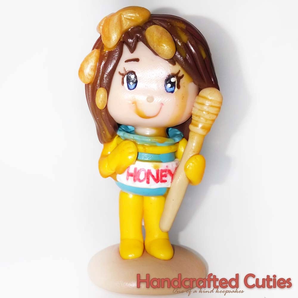 On Sale Chibi Girl In Honey Pot Costume Cake by HandcraftedCuties