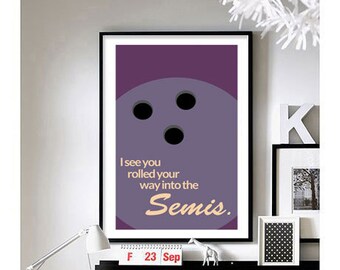 The Big Lebowski Quotes ('Semis.') Art Print