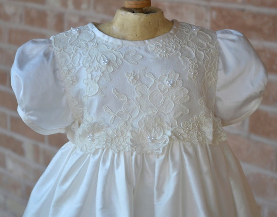 Baptism Gown Christening Gown Heirloom Gowns by CouturesbyLaura