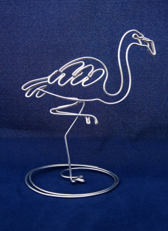 Wire Flamingo by on Etsy