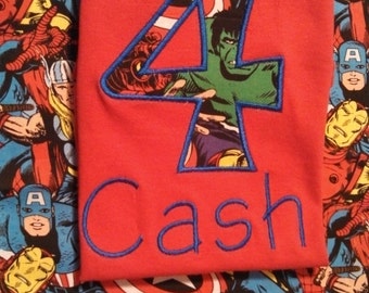 Avenger's birthday shirt