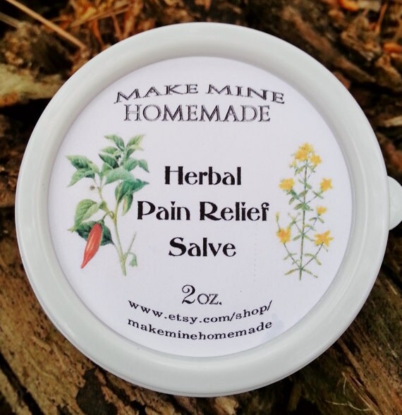 Herbal Pain Relief Salve with Cayenne St Johns by makeminehomemade