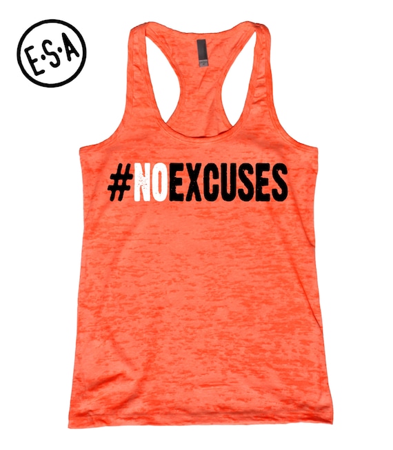 #noexcuses workout tank top