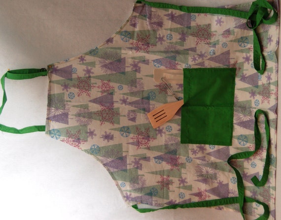 christmas tree apron with cooking utensils christmas tree apron with cooking utensils