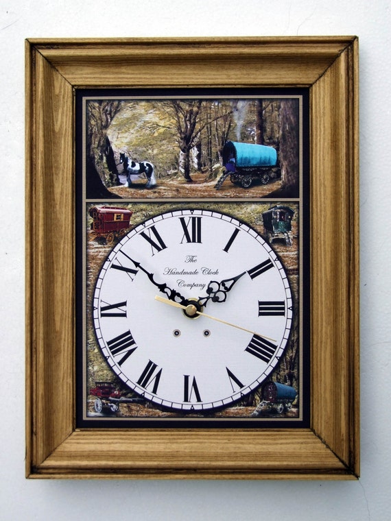 Gypsy Caravan Clock Handmade in England by TheHandmadeClockCo
