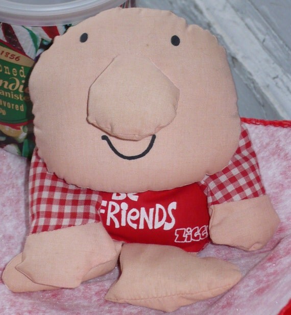 Vintage Ziggy Toy Knickerbocker Co Cloth Bean Bag Doll 1978