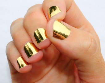 Solid Gold Nail Wraps