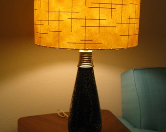 Mid Century Vintage Style 2 Tier Fiberglass Lamp Shade Modern Atomic Retro IO