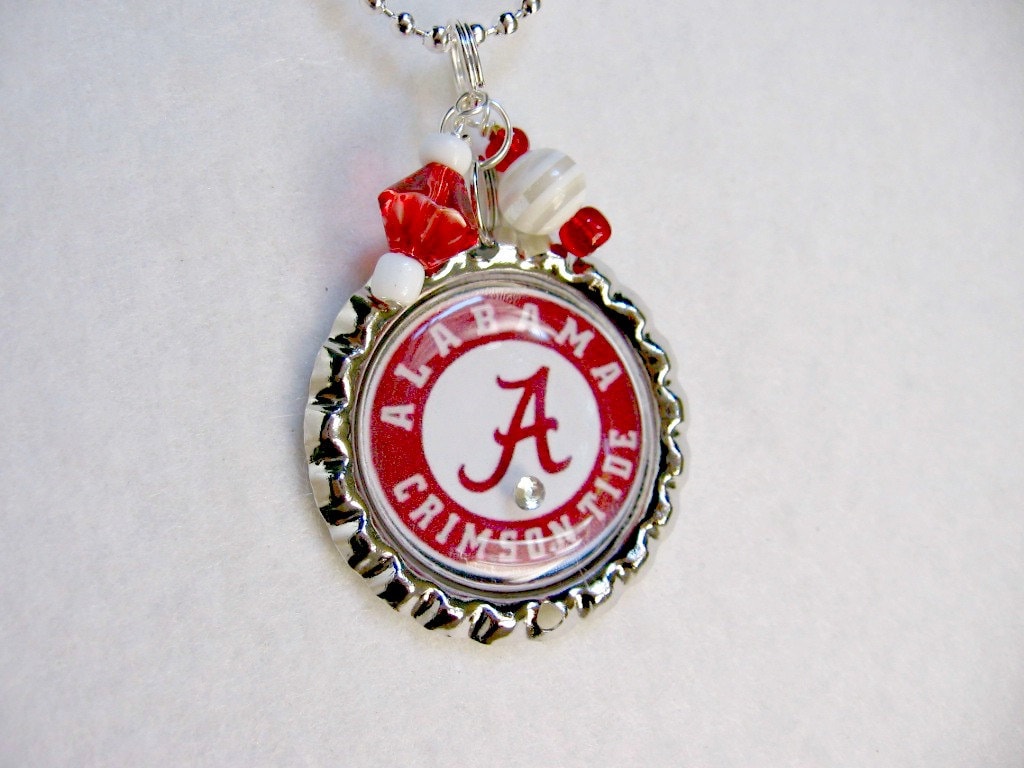 Alabama Crimson Tide Necklace Alabama Crimson Tide Jewelry