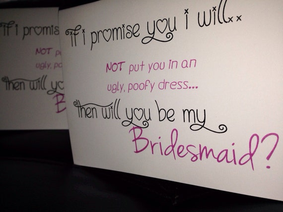Will you be my Bridesmaid
