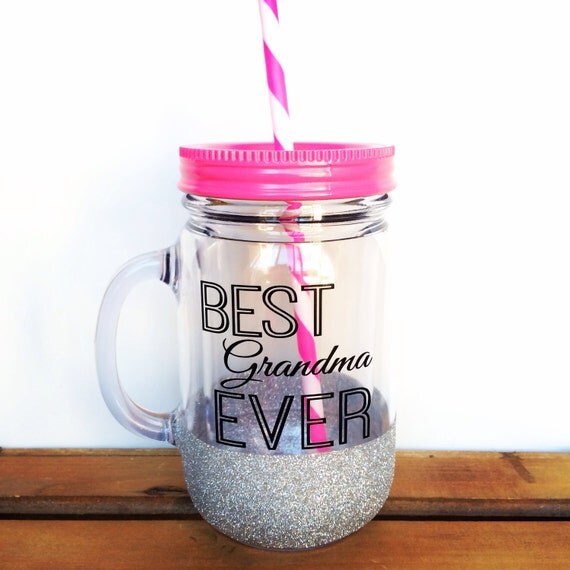 Items similar to Best Grandma Ever Tumbler Mason Jar Tumbler