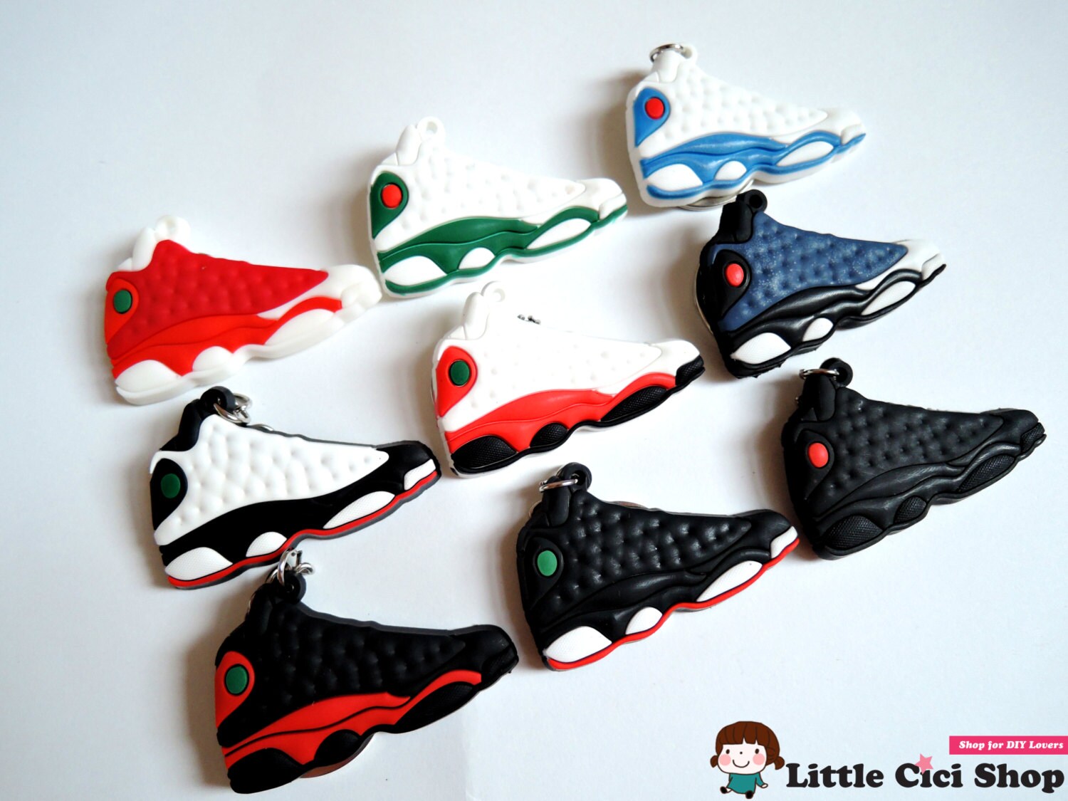 1 pc Air Jordan 13 Sneaker Keychain Cabochon by LittleCiciSupplies