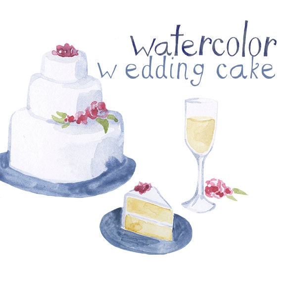 Custom Watercolor Wedding Cake Wine Reception Clipart Invites Clip Art Romantic Rustic Weddings Custom Watercolor Wedding Cake Wine Reception Clipart Invites Clip Art Romantic Rustic Weddings