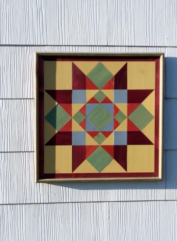 Handmade Wood Mosaic Barn Quilt Wall Hanging by GoodRiddanceFarm