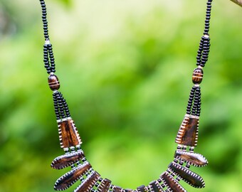 Handmade Fair Trade Statement Necklace from Kenya