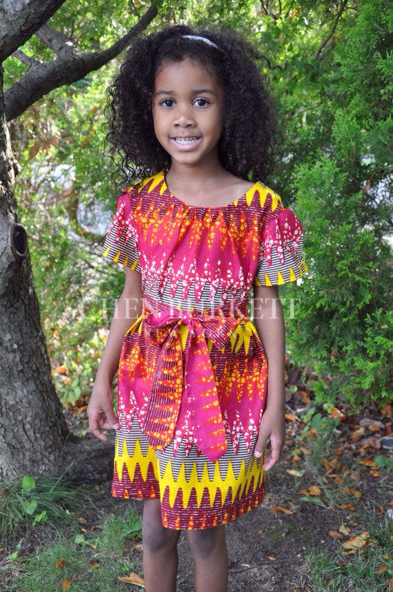 African Print Girls Dress: Sidney Dress