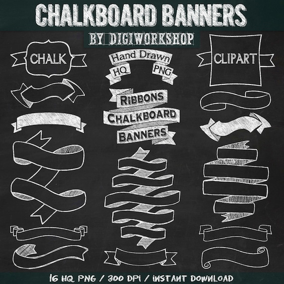 chalkboard banner clipart free - photo #28