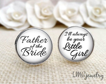 Wedding Cufflinks, Father of the Bride Custom Photo Cufflinks, Father of the Bride Cufflinks, Custom Wedding Cufflinks, Wedding Keepsake