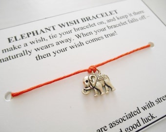 Elephant Wish Bracelet - Choose Your Color