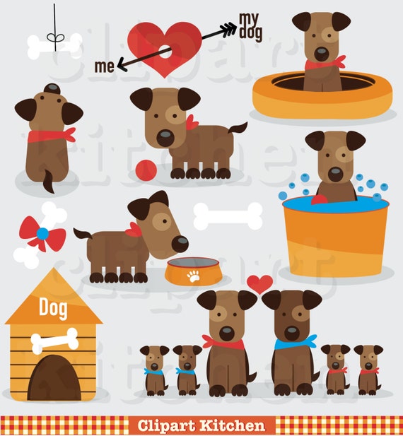 clipart dogs and puppies - photo #34