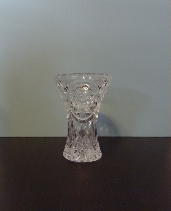 Vintage Pressed Glass Vase 5