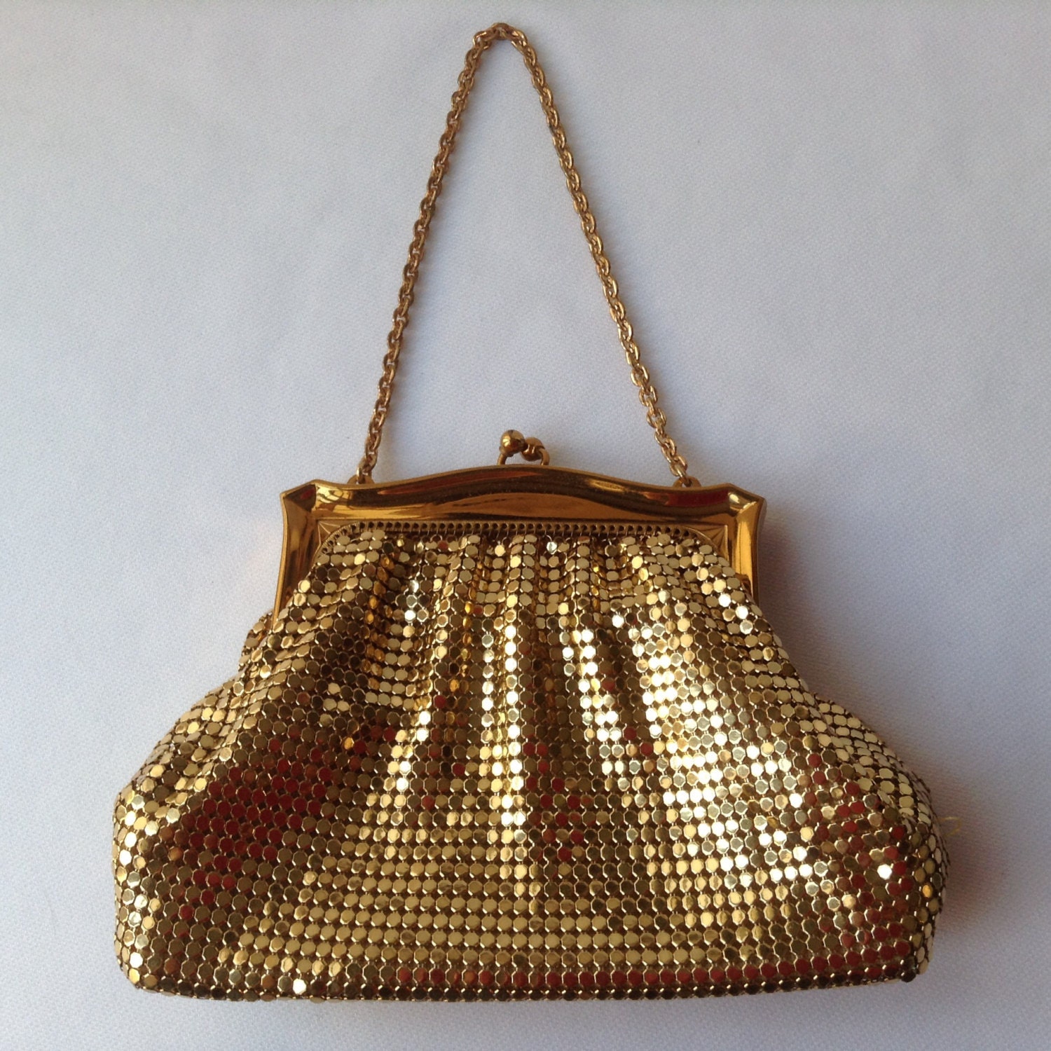 whiting and davis gold clutch