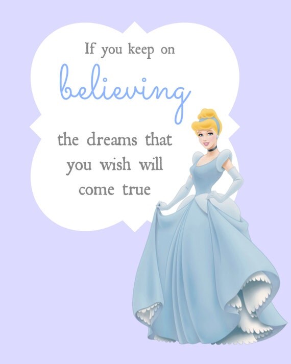 Cinderella If You Keep Believing Printable by RachelsMagicalPrints