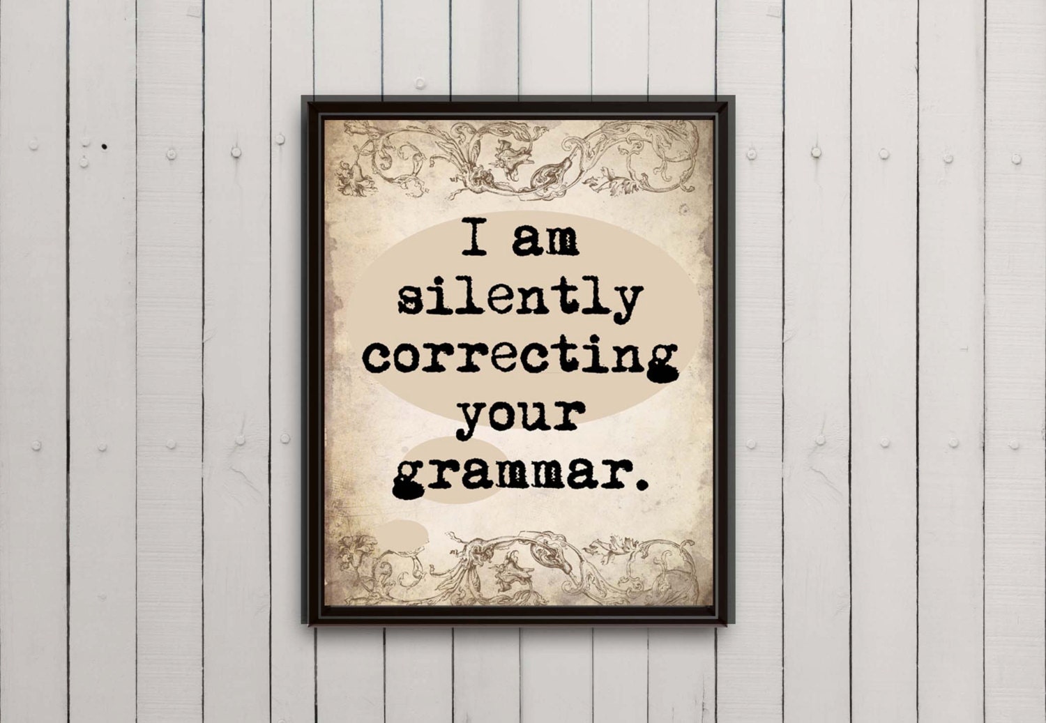 Instant download grammar quote art print digital by WordPrintables