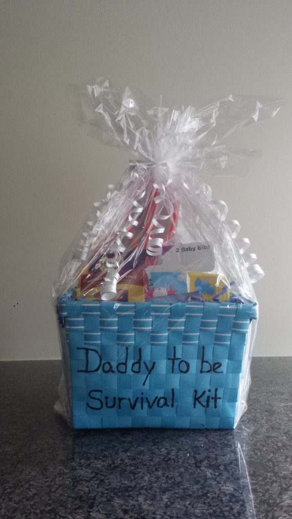 Items similar to Daddy to be Survival Kit - Blue - Baby ...