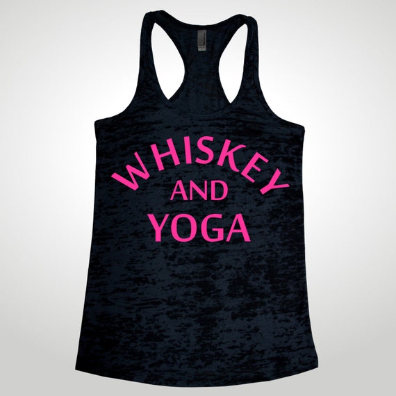 whiskey and yoga t shirt