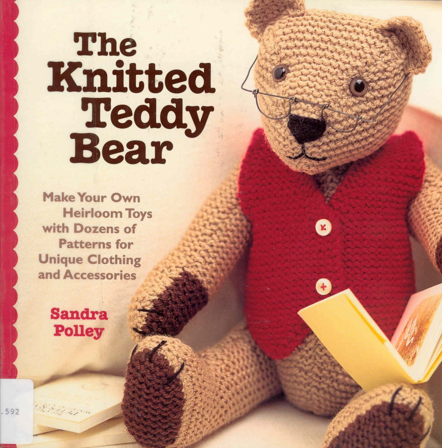 the knitted teddy bear sandra polley