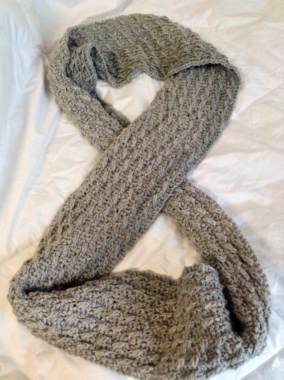 Items similar to Cable Stitch Crochet Infinity Scarf on Etsy